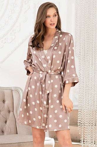 Mia-Amore Халат атласный JULIA PRINT 7073 Mia-Amore Халат атласный JULIA PRINT 7073
